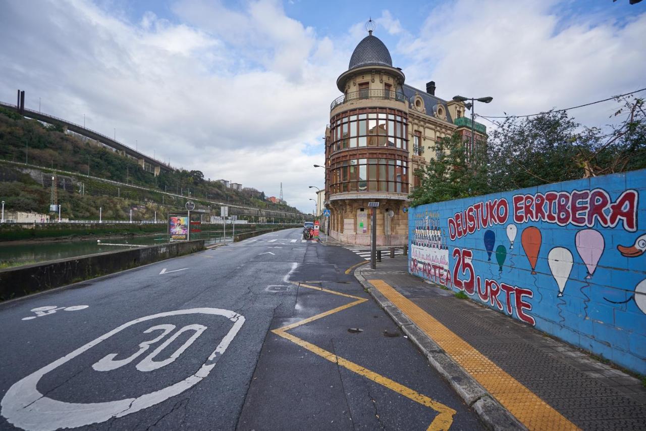 Apartamento Bio Exclusivo Con Mirador En Bilbao Y Aparcamiento Publico Gratuito Daire Dış mekan fotoğraf